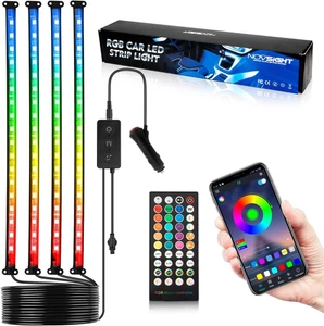 Illuminazione Interna per Auto, LED per Auto, Lampada Interna, Striscia Luminosa - Foto 1 di 12