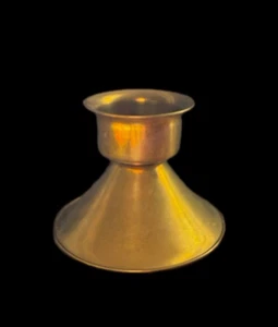 International Silber Messing Kerzenhalter 3,5 Zoll Patina intakt - Bild 1 von 7