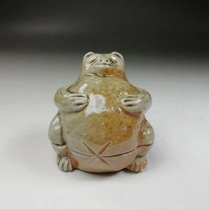 Räucherstäbchenhalter Shigaraki Ware Waschbär Hund Takahashi Rakusai mit Originalkarton - Bild 1 von 24