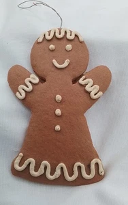 4" LEBKUCHENMANN WEIHNACHTSSCHMUCK VINTAGE HARZ BÄCKER KOCH ZUCKERKEKSE - Bild 1 von 12