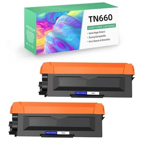 2PK TN660 Toner Cartridge Compatible With Brother TN-630 DCP-L2500D DCP-L2520DW - Picture 1 of 12