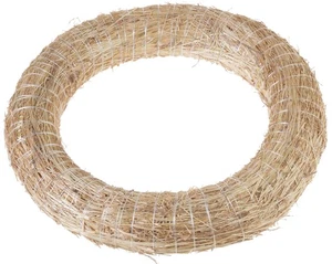 Corona de paja, encuadernada, Ø 30 cm - Imagen 1 de 11