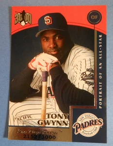 1999 Pacific Tony Gwynn 3000 #'d2152/3000 Portrait of an all-star card 7 HOF - Picture 1 of 6