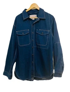 Camisa de Trabajo C. C. Filson Denim Chaqueta en Medio Lavado Índigo Para Hombre Talla Grande - Imagen 1 de 3