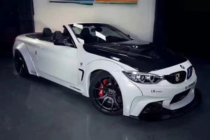 Kit de cuerpo ancho estilo LB labio delantero guardabarros alerón lateral difusor para BMW M4 F82 - Imagen 1 de 12