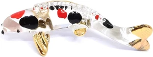 Handgefertigte Mini 3" Koi Fisch Karpfen Figuren mundgeblasene Glaskunst, süße Sammelfigur - Bild 1 von 9