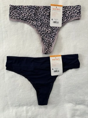 NUEVO Tanga Warners No Pinching No Problems 2 pares Tanga Mujer Talla Pequeña 5 Foto 1 de 4