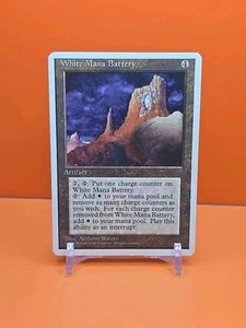 🟤🟤🟤 1995 Magic The Gathering WHITE MANA BATTERY 4TH EDITION PLAYED 🟤🟤🟤 - Bild 1 von 2