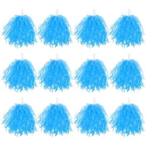12 Pezzi Palline Cheerleading Party Cheerleader Pompon Squadra Cheering Mano Fiore - Foto 1 di 12