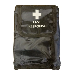 Fast Response Medical Pouch Black First Aid Belt Loop Fold Out Bag Case Organise - Picture 1 of 4