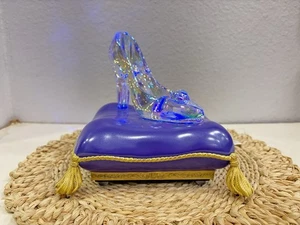 Disney Cinderella 75th Anniversary Light-Up Slipper Figurine New - Picture 1 of 7