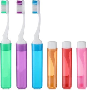 6 Stück Reisezahnbürste, Tragbare Klappzahnbürste Weiche Borsten Mini Zahnbürste - Bild 1 von 7