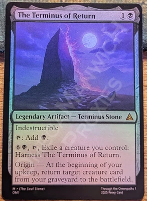 THE TERMINUS OF RETURN Foil - (The Soul Stone) - Custom MTG Card - High Quality - Image 1 of 4