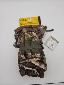 Cabelas GORE-TEX Shooting Gloves Glomitts Windstopper Size Medium - Picture 1 of 11