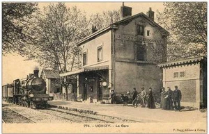 Uchizy DER BAHNHOF Eingehender Zug - Bild 1 von 1