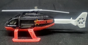 Matchbox 2001 Sheriff Rescue Helicopter Black Orange Loose - Picture 1 of 7