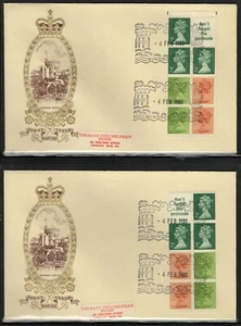 Großbritannien 04-2-80 Paar 50p Hefte auf Philart f.d.c's (2025.03.28#06) - Bild 1 von 1