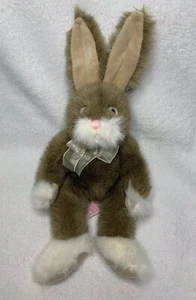 Russ Berrie Covington Rabbit Brown Plush 15" Hate Stuffed Animal Easter Bunny 19 - Picture 1 of 6