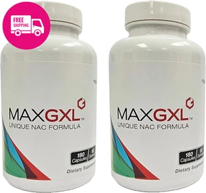 Max GXL, Unique NAC Formula, 180 Vegetable Capsules, 30 Servings (Pack of 2) - Picture 1 of 12