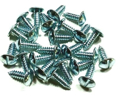 1/4-14 x 3/4 License Plate Screws 9/16 Head Diameter (Qty-25) #1021 Foto 1 de 2
