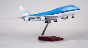 47CM 1:150 KLM BOEING 747-400 Aereo Landing Gears Resina Aereo Modello - Foto 1 di 14