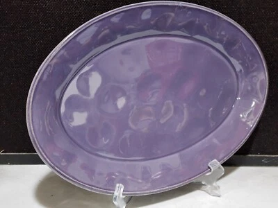 Rachael Ray Cucina Dinnerware 10"x14" PURPLE Stoneware Oval Platter - Image 1 of 2