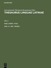 Thesaurus Linguae Latinae Porta-pyxis : 1. Pro-prodeo, Paperback by Internati...