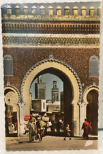 Vintage Postcard Street Scene Fez, Morocco 1960's