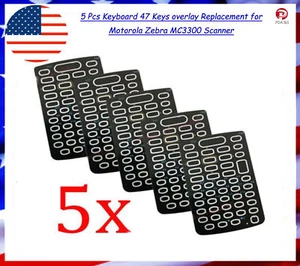 5 Pcs Keyboard 47 Keys overlay Replacement for Motorola Zebra MC3300 Scanner - Picture 1 of 2