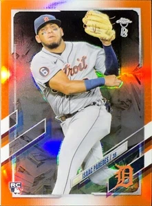2021 Topps Chrome Ben Baller Orange Refractor /25 SP Isaac Paredes Rookie Tigers - Bild 1 von 1