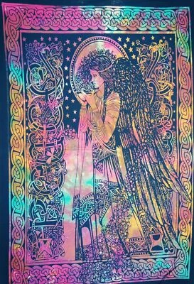 Tapiz indio multi bendición ángel bohemio hogar decoración pared colgante arte étnico  Foto 1 de 3