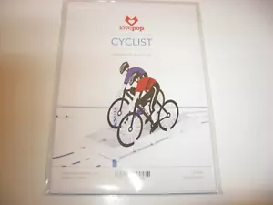 LOT OF 4 Lovepop 3D POP-UP Greeting Card CYCLIST NEW/SEALED - Picture 1 of 1