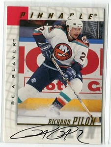 1997-98 Pinnacle BAP Be A Player Richard Pilon Autógrafo Islanders - Imagen 1 de 1