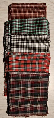 Christmas HOMESPUN Cotton Fabric THIRTY 5 to 6 In x 22 Strips or make Charms LOT - Image 1 of 2