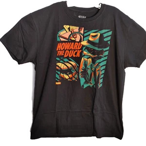 Funko Pop! Marvel HOWARD THE DUCK Men Size L Black Graphic T-Shirt Superhero - Picture 1 of 5