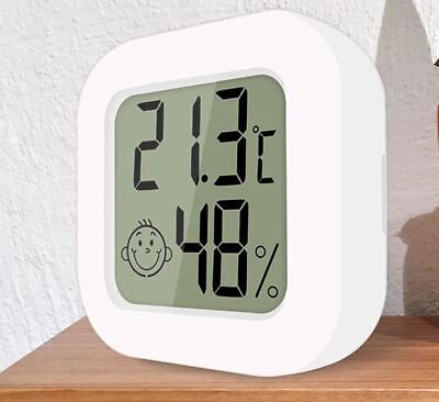 Digital Hygrometer Mini Thermometer Luftfeuchtigkeit Temperaturmesser Slim Klein • 1.69€