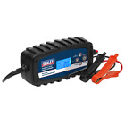 Sealey Compact Auto Smart Charger 4A 9-Cycle 6/12V - Lithium Garage Workshop DIY