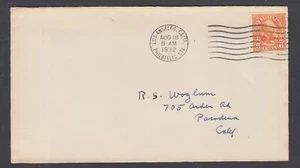 US Sc 723 FDC. 1932 6c orange Garfield coil, Los Angeles cancel, addressed, F-VF - Picture 1 of 1