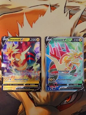 Pokemon TCG Dracozolt V 058/ 203 + Dracozolt V 178/203 Full Art - NM - Image 1 of 2