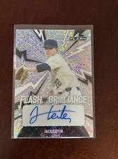 2021 Jack Leiter Leaf Flash of Brilliance Rookie Auto Silver - Texas Rangers