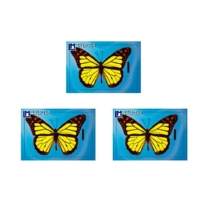 Etiquetas de equipaje originales lenticulares 3D, mariposa, 3,5 x 2,5 pulgadas (paquete de 3) - Imagen 1 de 2