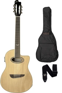 GUITARE NYLON CUTAWAY ELECTRO ACOUSTIQUE EKO NXT-N100CWE-NAT + HOUSSE COURROIE - Foto 1 di 9