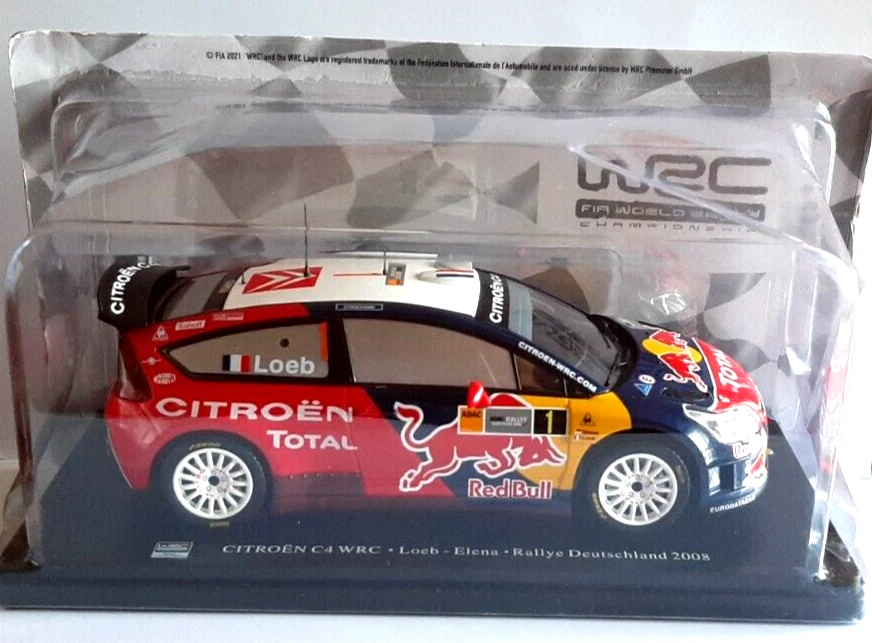 DIE CAST CITROEN C4 WRC - LOEB - ELENA - RALLYE DEUTSCHLAND 2008 -  1:24 - Immagine 1 di 1