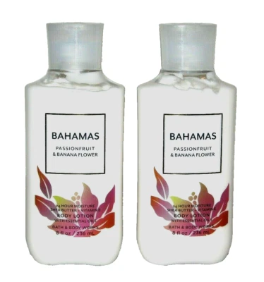 Bath & Body Works Set Of 2 "BAHAMAS PASSIONFRUIT & BANANA FLOWER" Body Lotion - Image 1 of 2