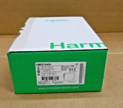 NEW SCHNEIDER HARMONY HMIST6400 7" WIDE COLOR TOUCH PANEL SCREEN 24VDC (3 AVAIL) - Image 1 of 3