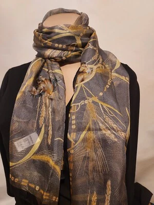 Sciarpa seta borbonese verde scuro con cavalli - Immagine 1 di 2