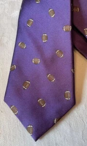 CHAPS 100% Silk Purple Football Neck Tie College/NBA Team Dressy-Vikings? - Picture 1 of 6
