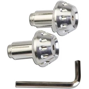 COPPIA CONTRAPPESI UMBRELLA ARGENTO ANOD per Yamaha 530 T-MAX 2016-2019 - Foto 1 di 2