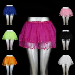 NEU! Tütü Tutu Tüllrock Ballett Kinder XS-M 3 Lagen Party Freizeit Muster - Bild 1 von 8