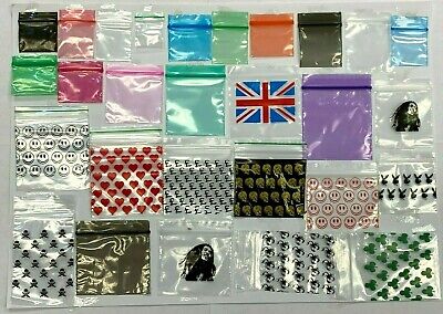 100 X Small Clear Plastic Bags Baggy Grip Self Seal Resealable Zip Lock NEW BAG • 1,900£